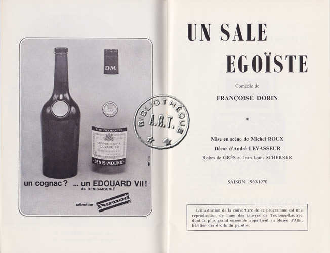 Les programmes de Théatre de l\